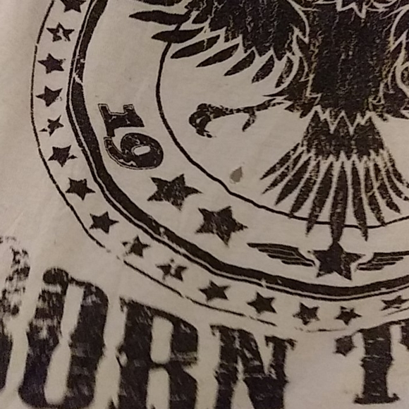 Pick 3👕15 Distressed cold shoulder t shirt - Picture 6 of 6